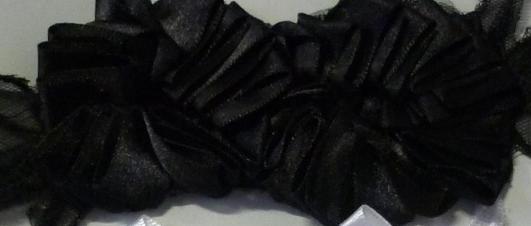 Flowerribbon Satin design 2/55mm (10 yard), Black